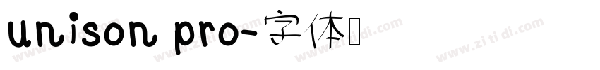 unison pro字体转换